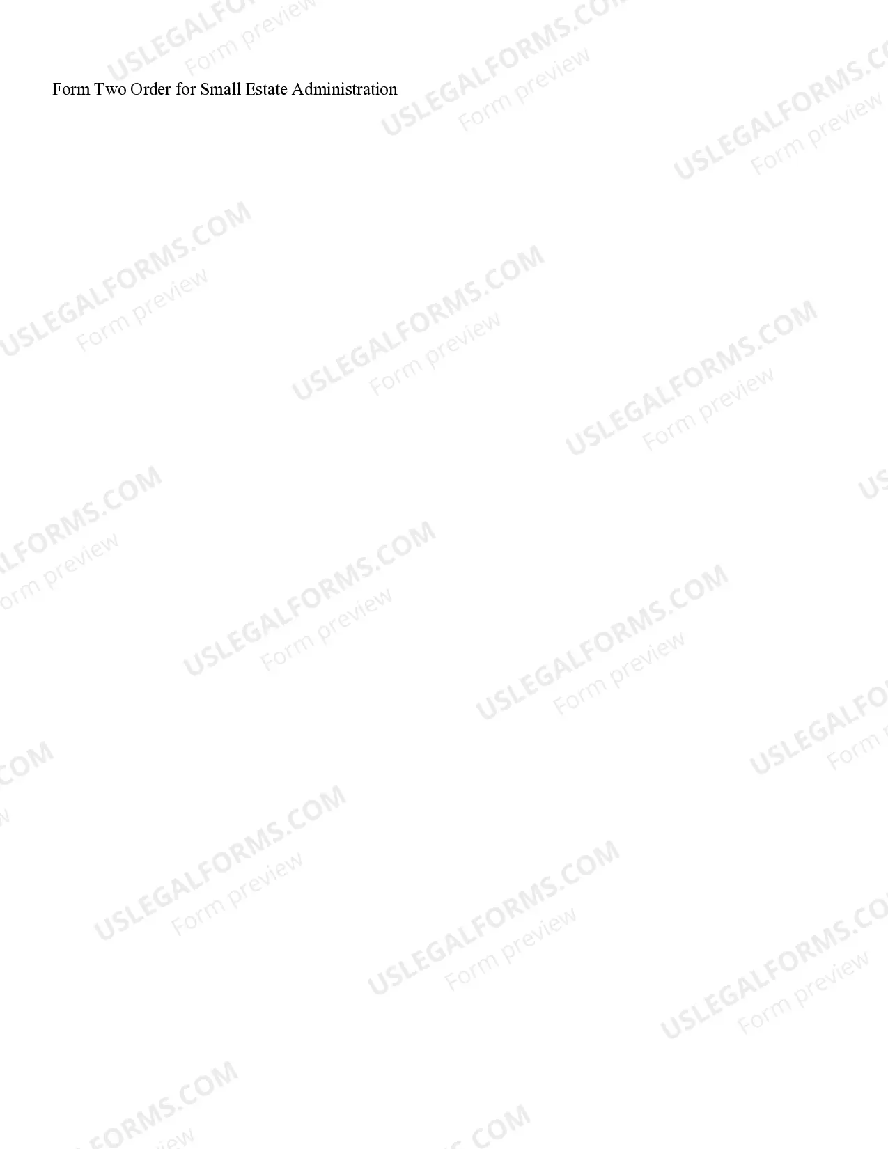 Preview Small Estate Administration Package for Estates under $40,000