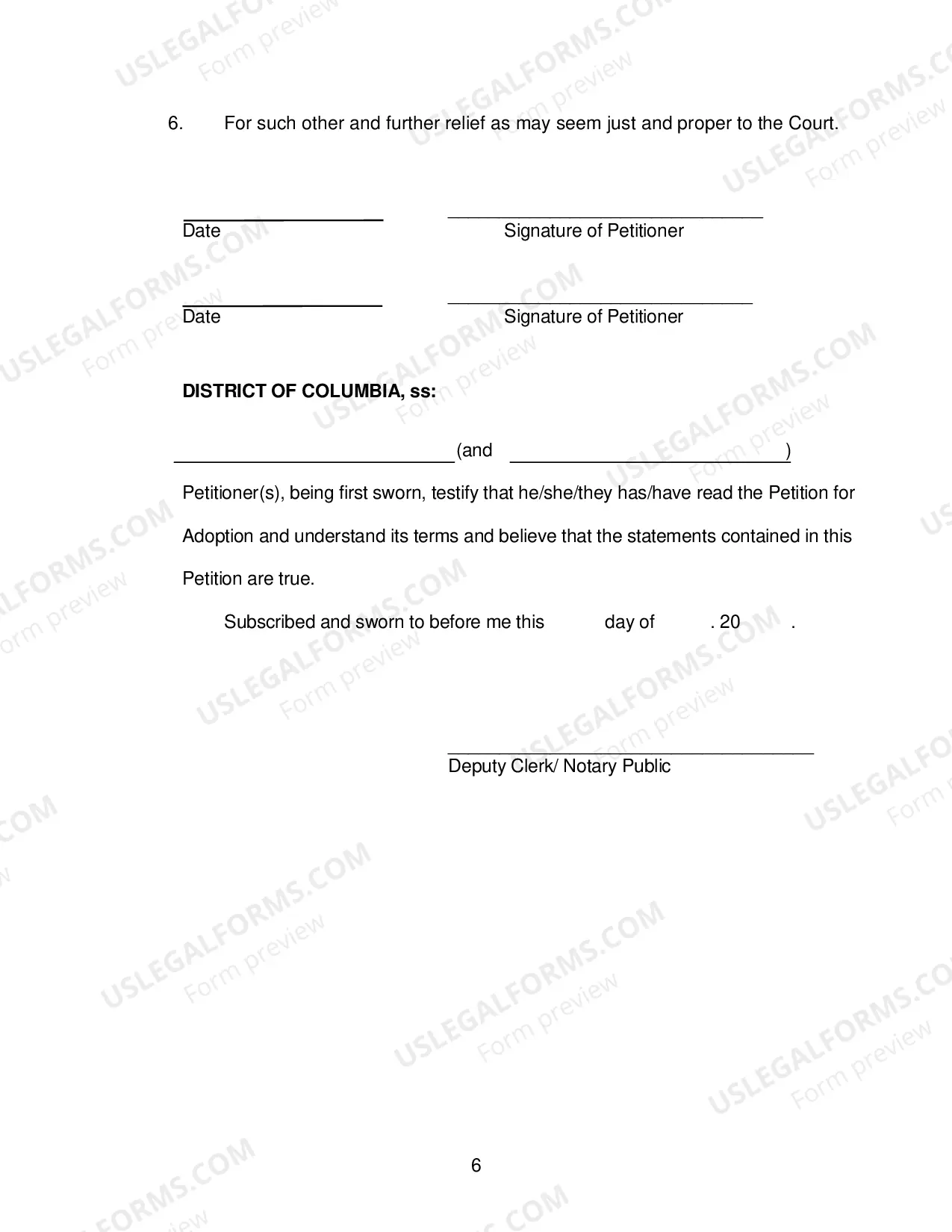 Preview Petition for Adoption