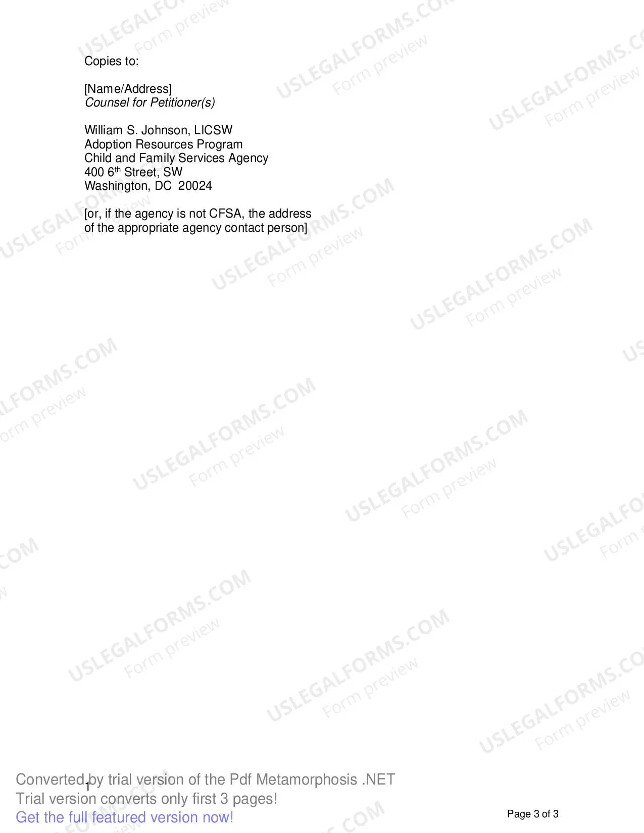 Preview Final Decree of Adoption