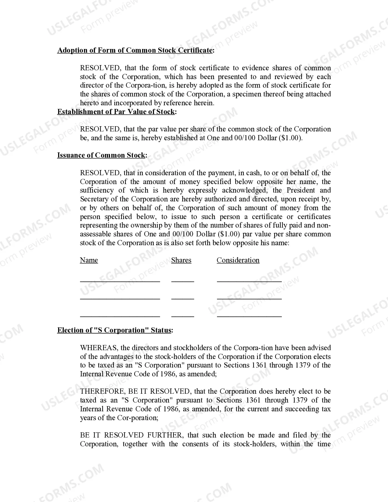 Preview Minutes for Organizational Meeting