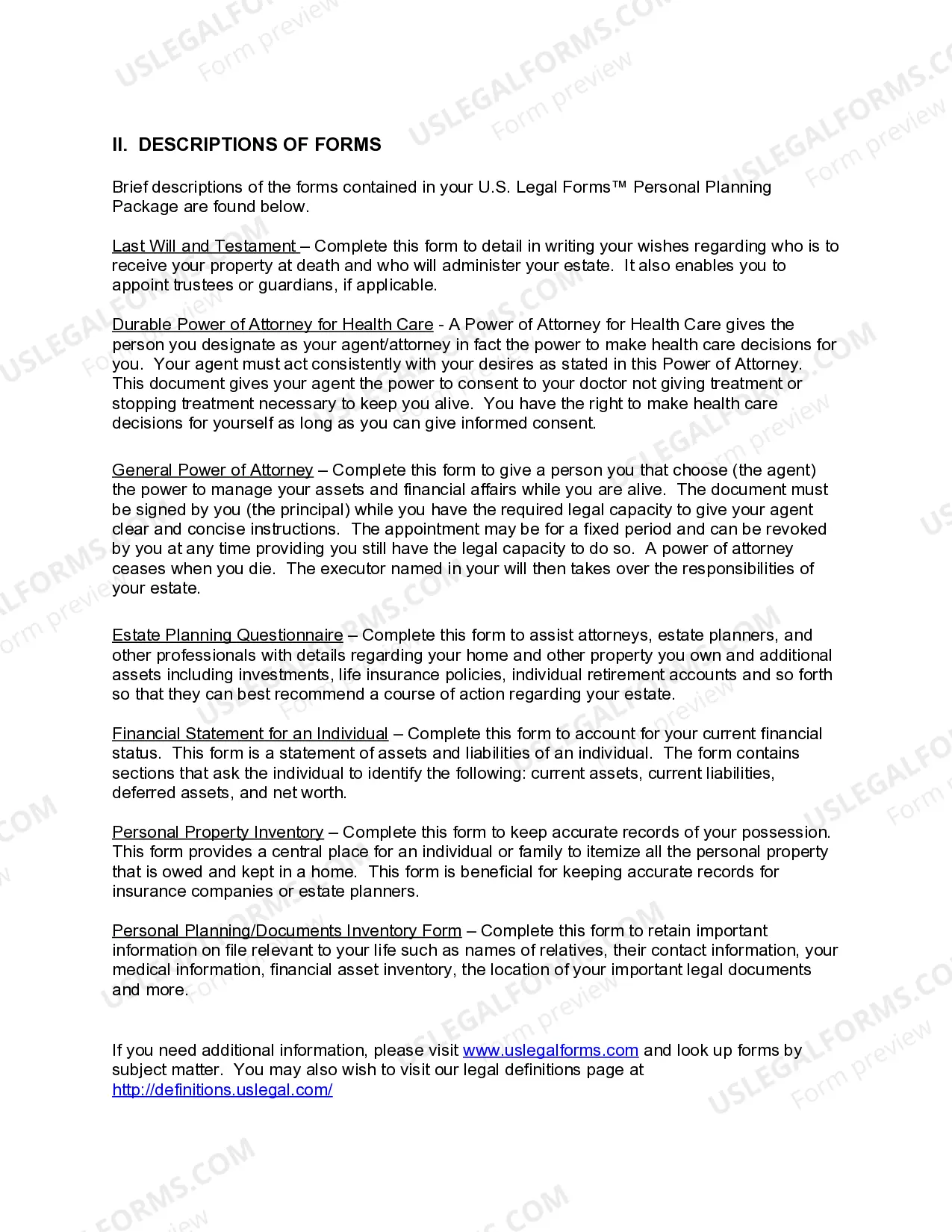 Preview District of Columbia Essential Legal Life Documents for Baby Boomers