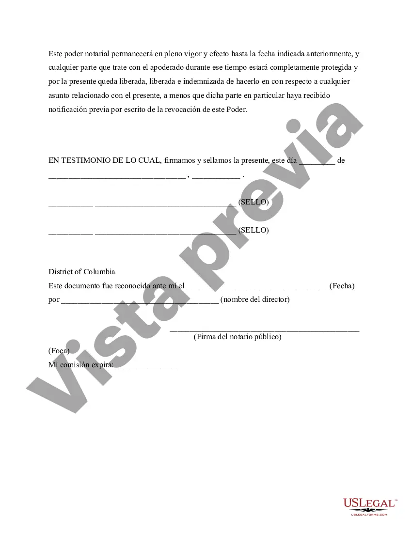 Preview Poder notarial para el cuidado de un niño o niños