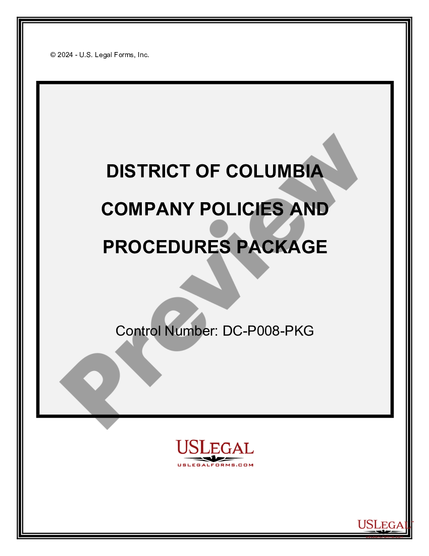 page 0 Company Employment Policies and Procedures Package preview