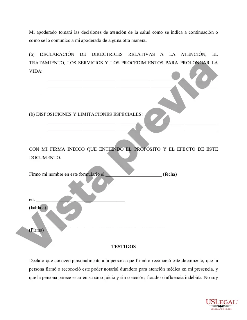 Preview Poder legal para el cuidado de la salud