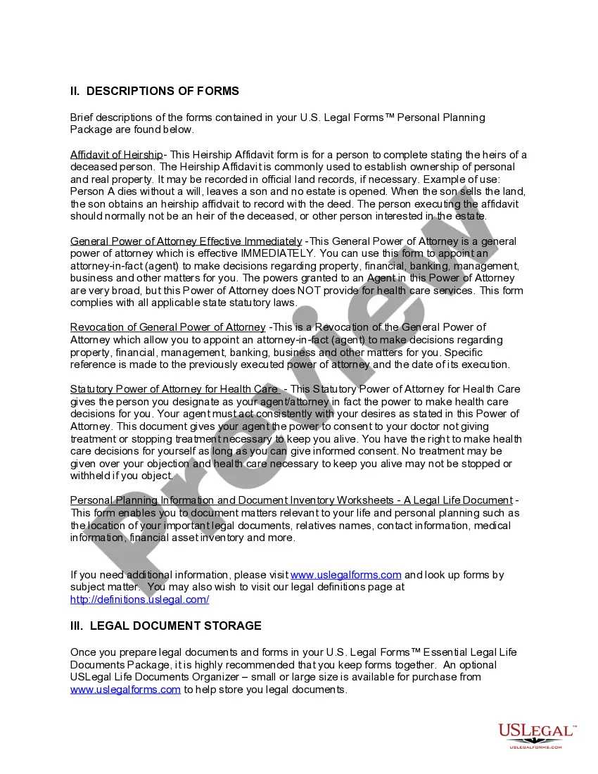 Get District of Columbia Newly Widowed Individuals Package Preview District of Columbia Newly Widowed Individuals Package