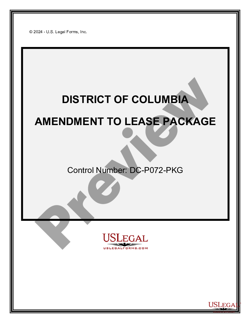page 0 Amendment of Lease Package preview