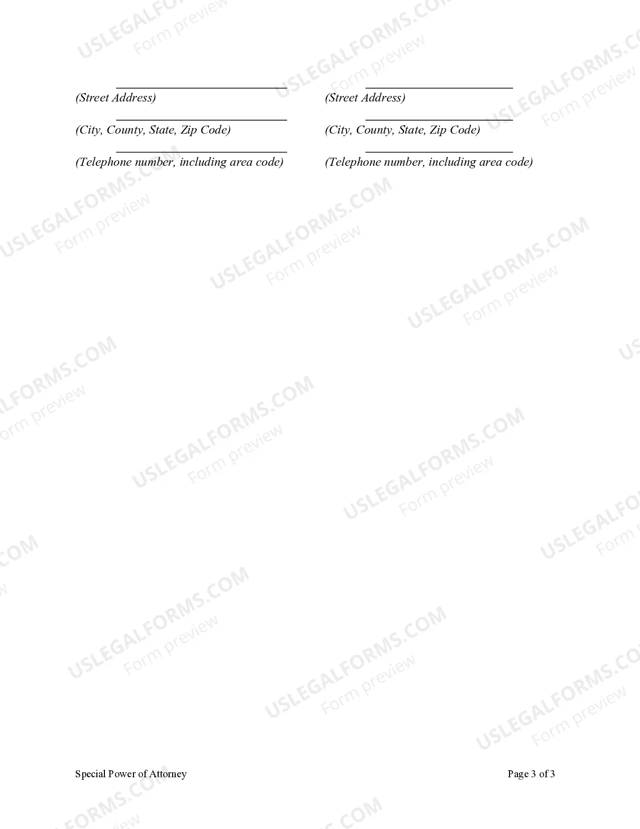 Preview Special or Limited Power of Attorney for Real Estate Sales Transaction By Seller