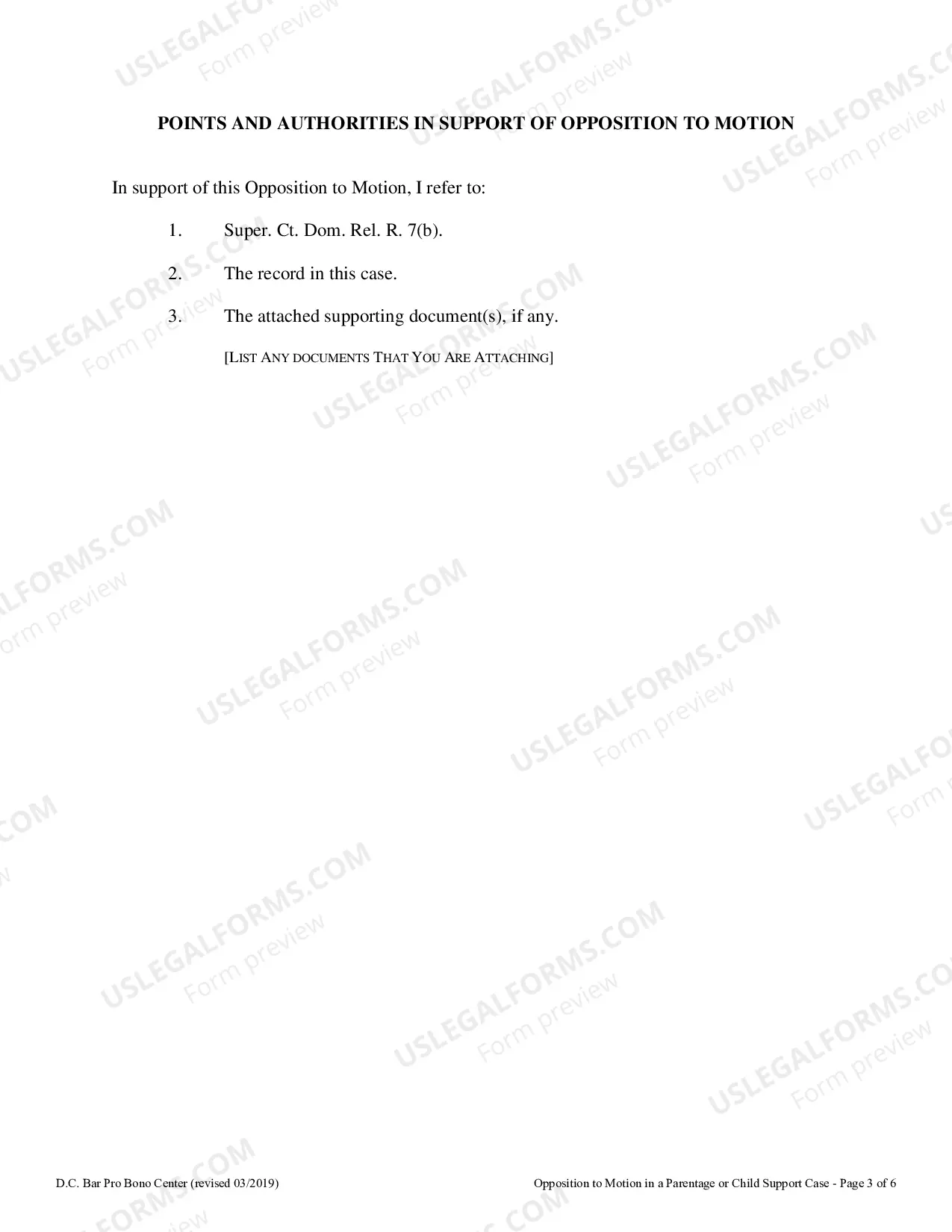Preview Opposition to Motion