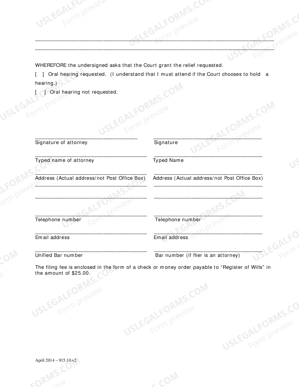 Preview Objection - Exception to Fee Petition and Order