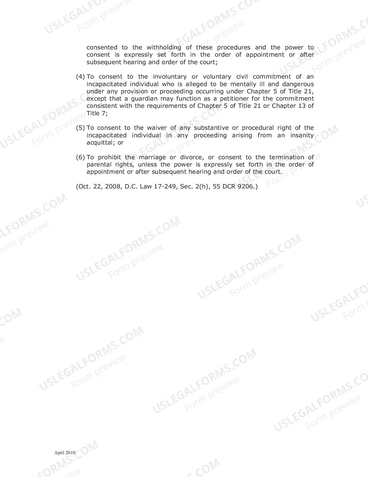 Preview Guardianship Information Sheet