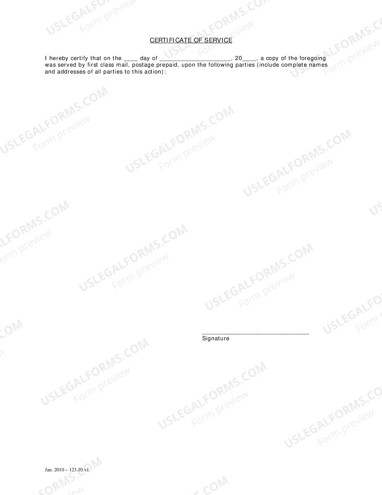 Preview Answer of Defendant