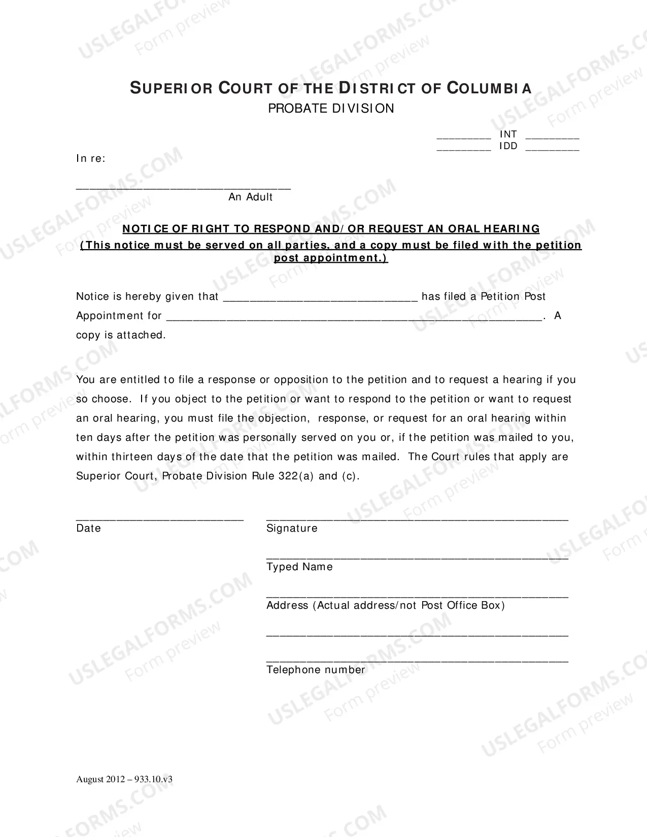 Preview Petition Post Appointment of Conservator for Instructions Regarding Statement of Claim