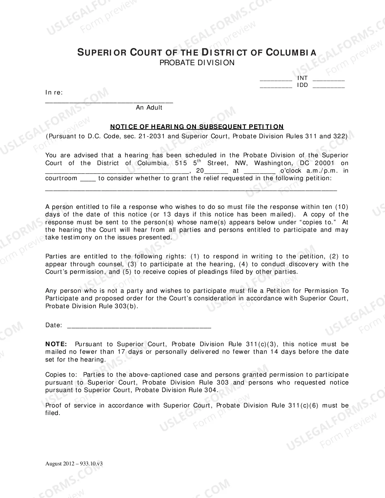 Preview Petition Post Appointment of Conservator for Instructions Regarding Statement of Claim