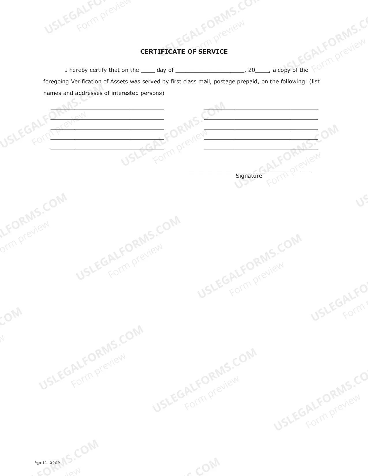 Preview Verification of Assets