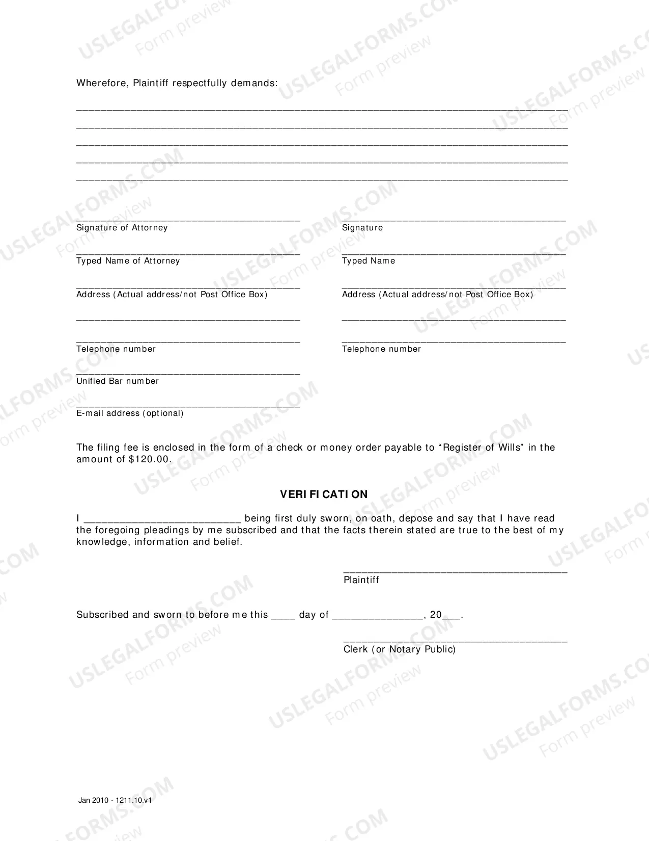Preview Verified Complaint