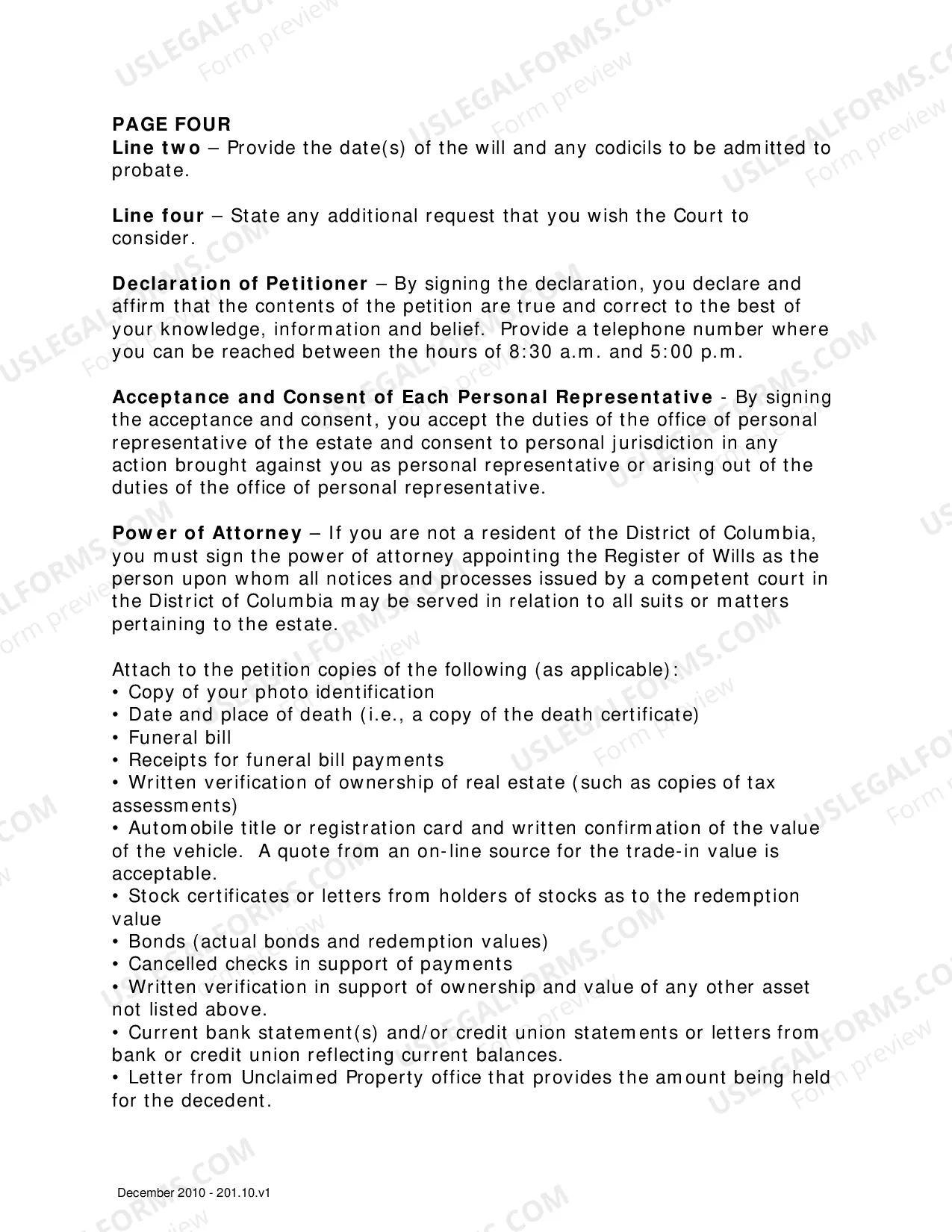 Preview Instructions for Completing Petition for Small Estate Affidavit