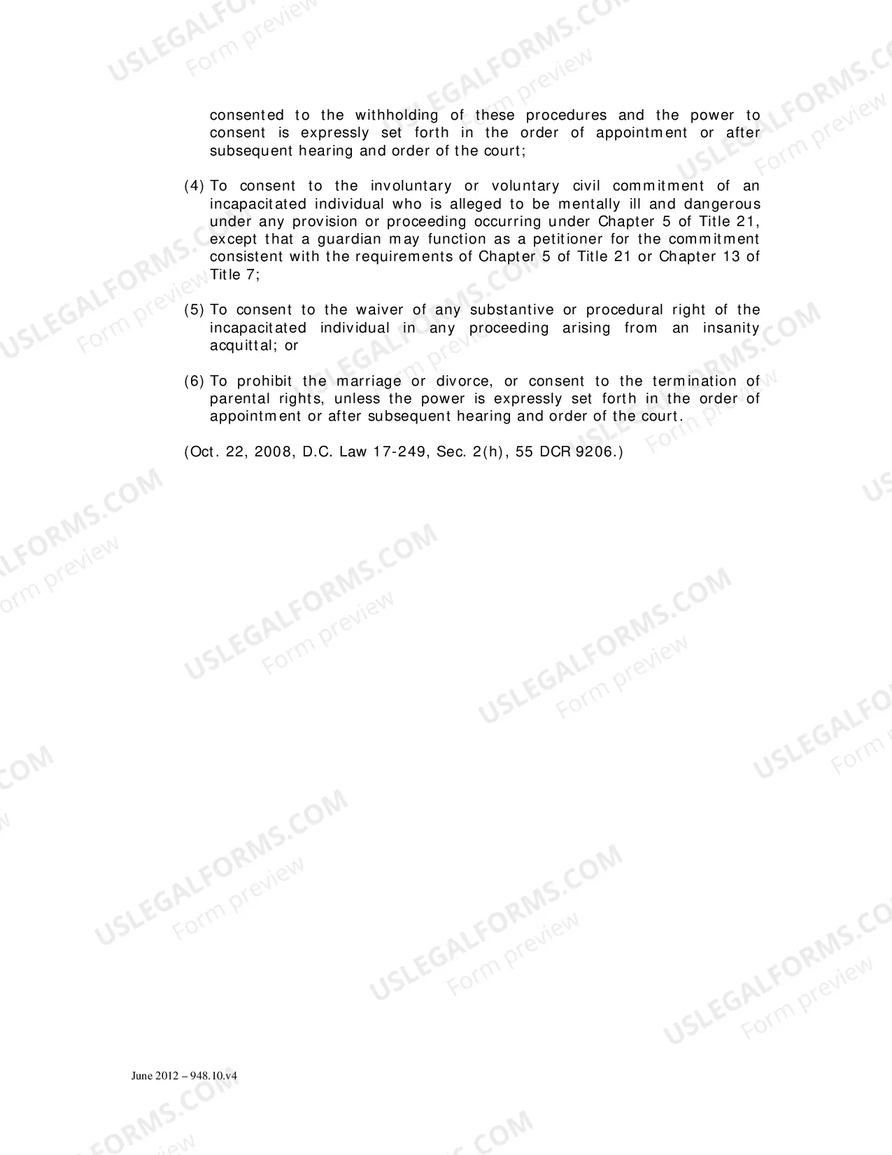 Preview Specific Instructions to Guardians and Guardianship Information Sheet