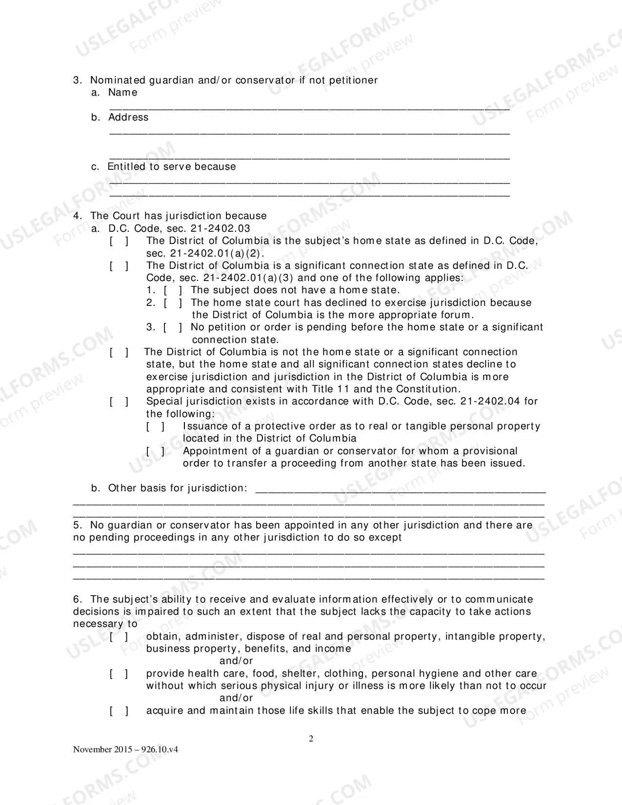 Preview Petition for a General Proceeding