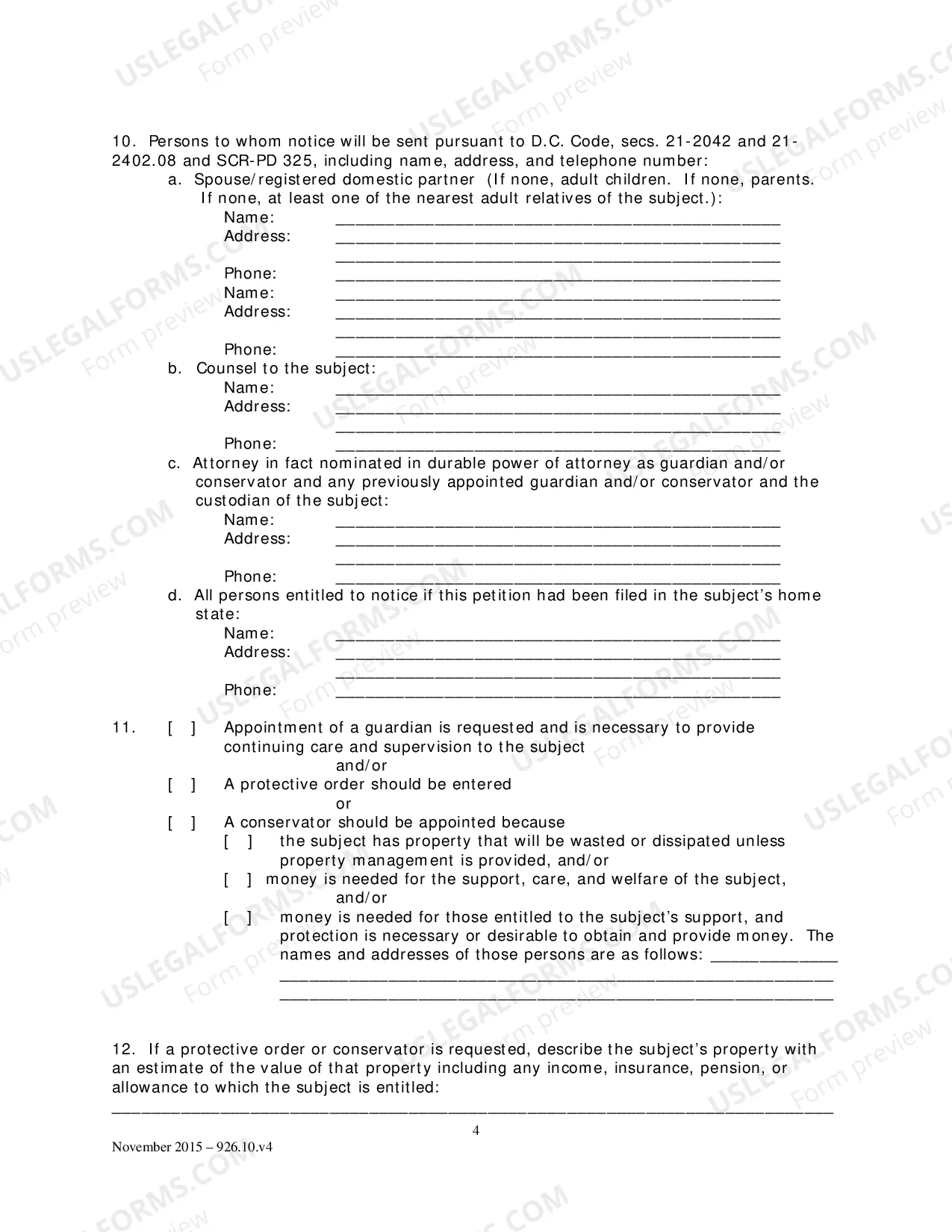 Preview Petition for a General Proceeding