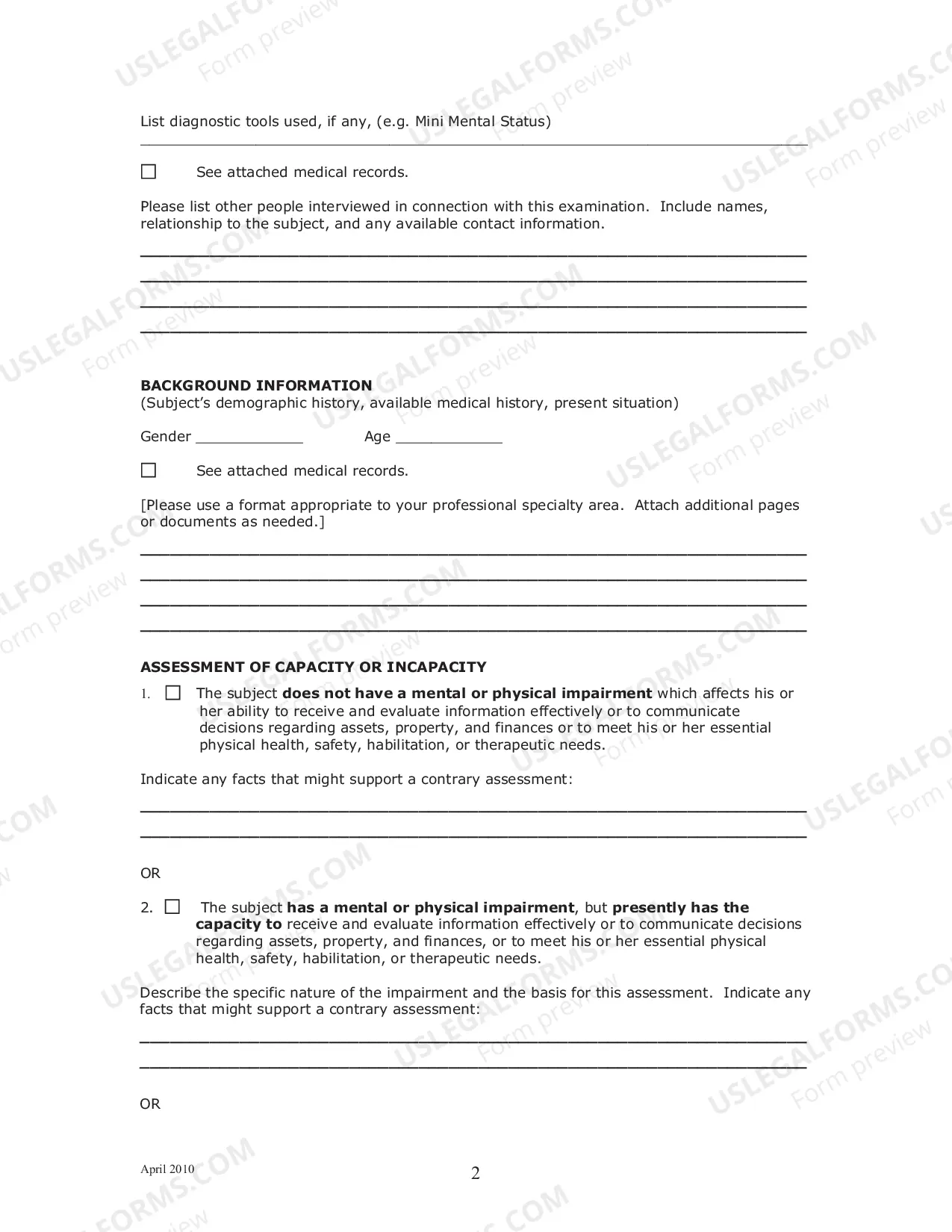 Preview Report of Examiner