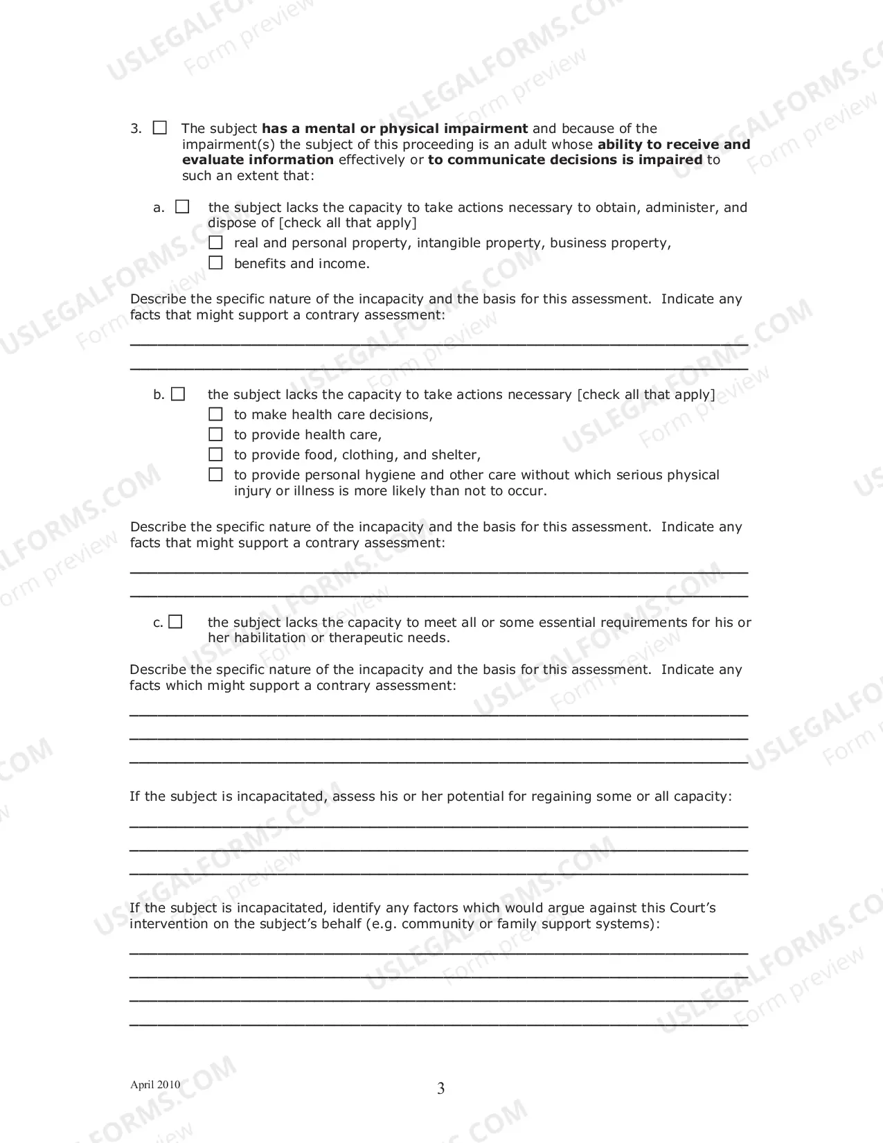 Preview Report of Examiner