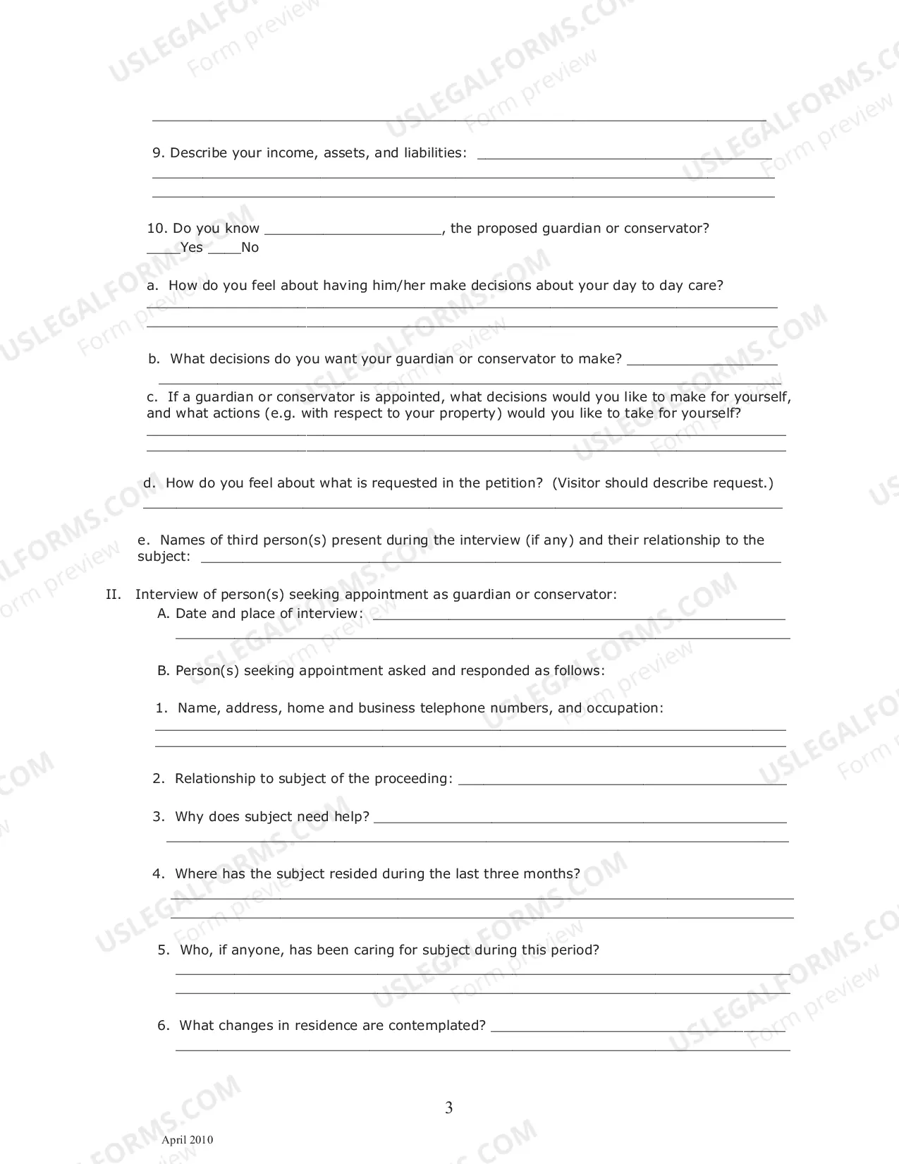 Preview Report of Visitor