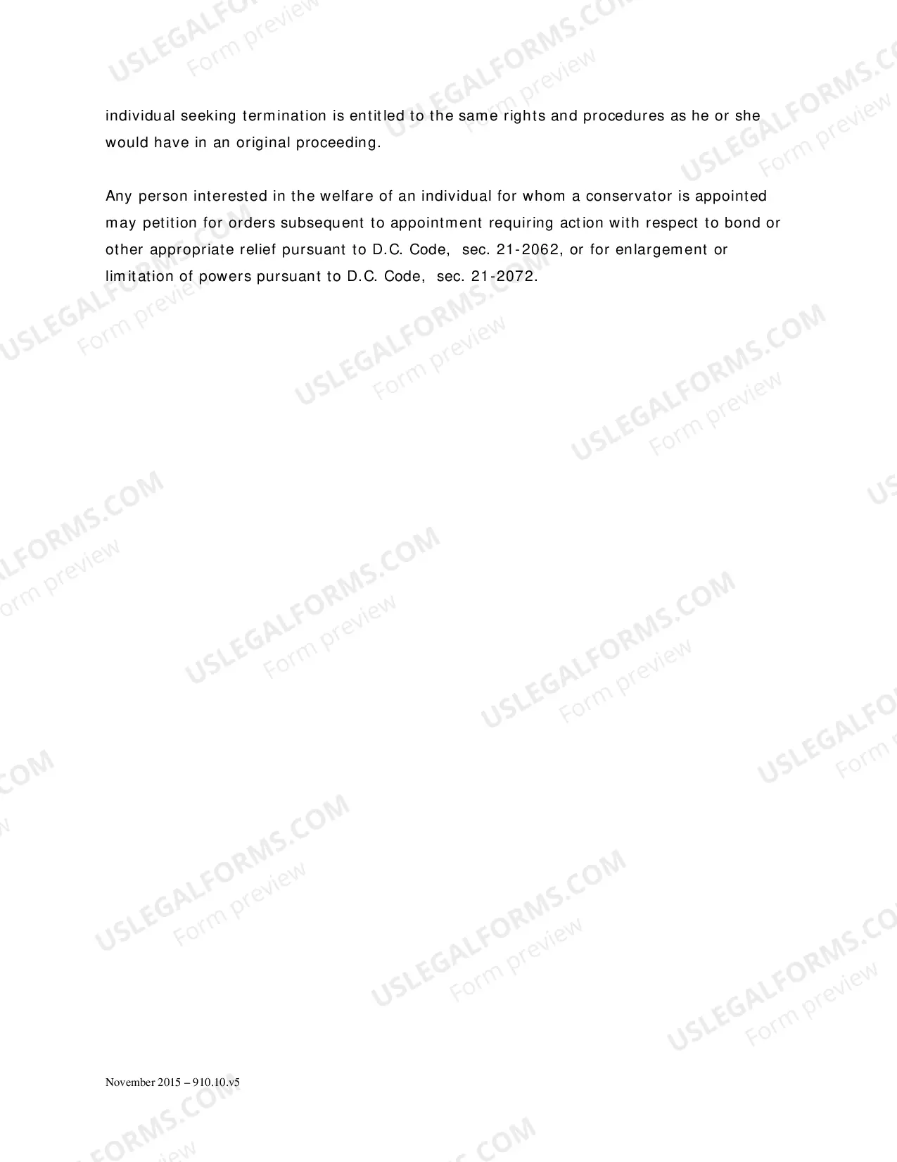 Preview Notice of Initial Hearing To Other Persons