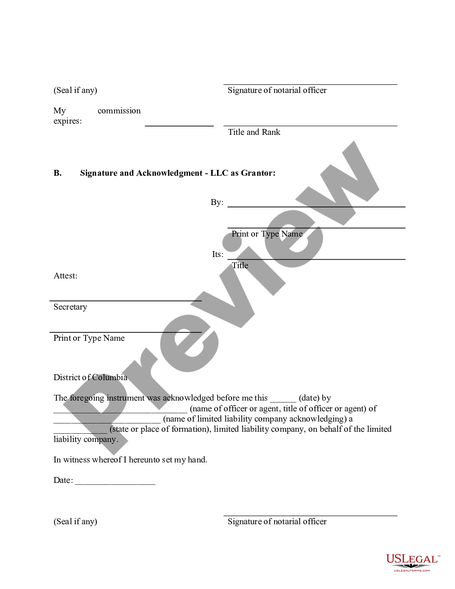 page 5 Warranty Deed from Individuals, Limited Partnership or LLC is the Grantor or Grantee preview