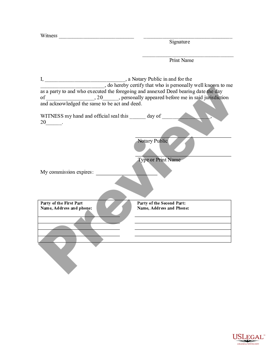 page 4 Quitclaim Deed from Husband and Wife to Individual preview