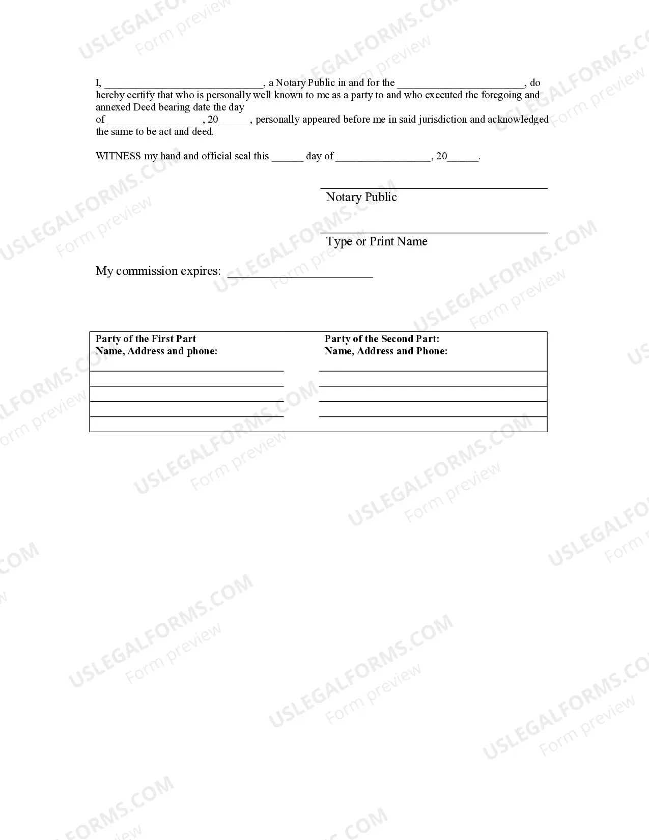 Preview Quitclaim Deed from Husband and Wife to Individual