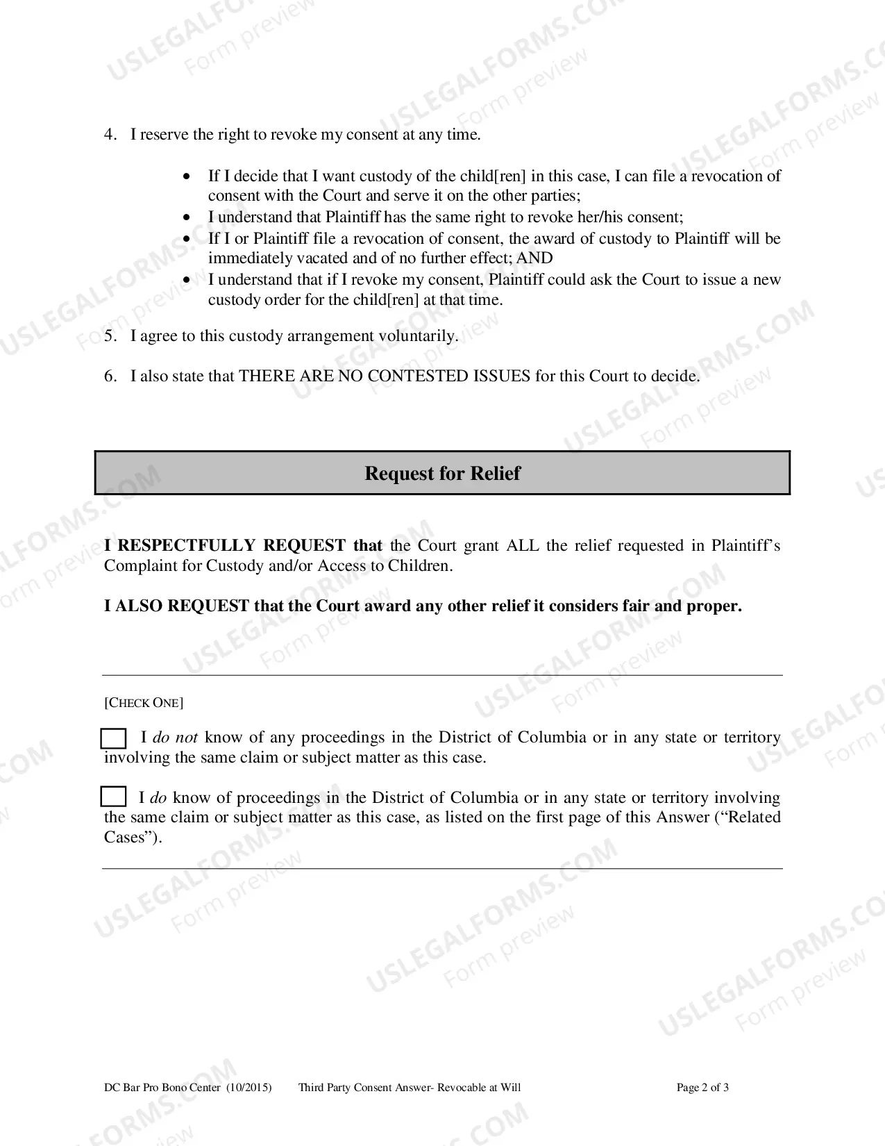 Preview Answer of Defendant-Civil Actions