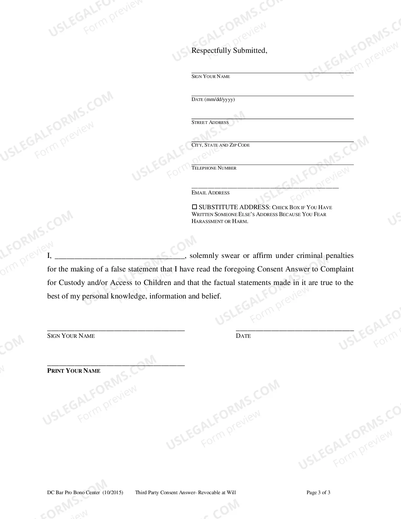 Preview Answer of Defendant-Civil Actions