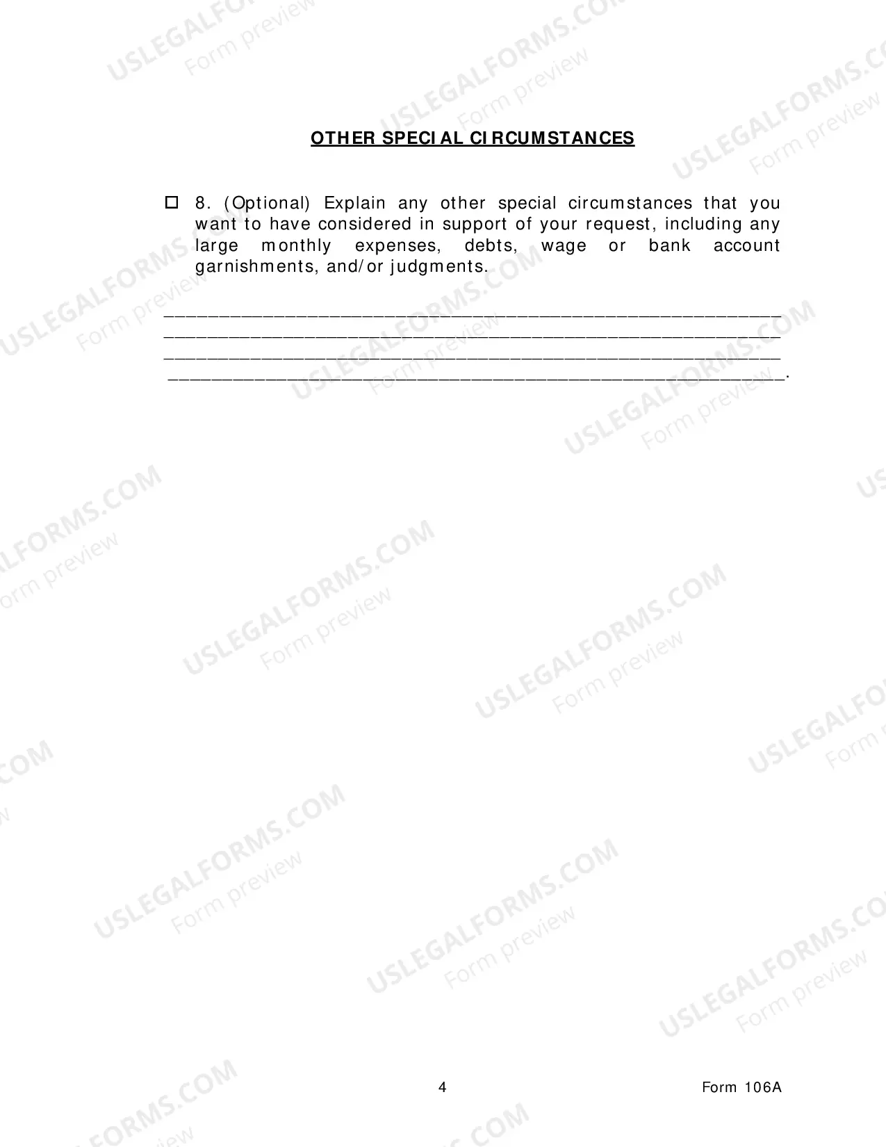 Preview Application To Proceed In Forma Pauperis-Civil Actions