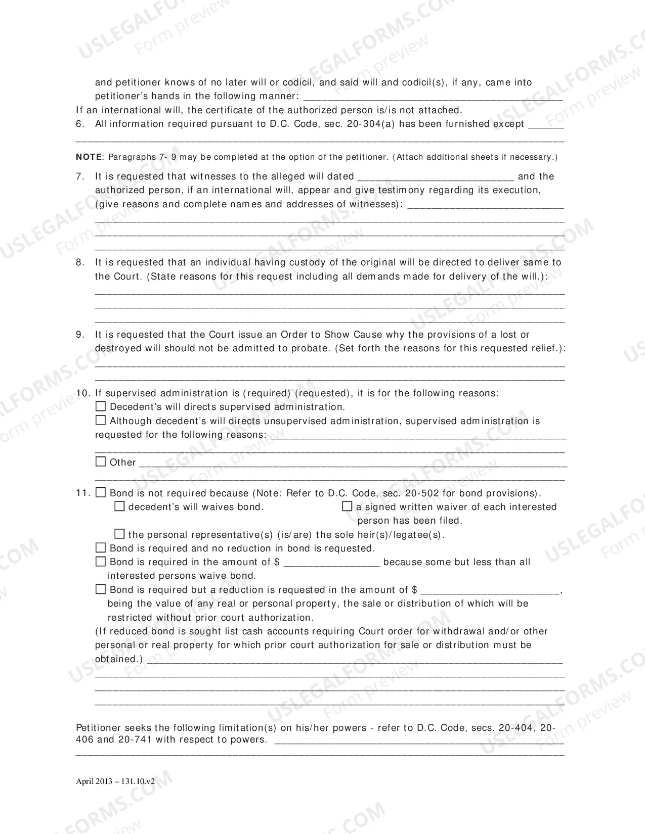 Preview Case Initiation-Abbreviated Probate (Adm)-Petition For Probate