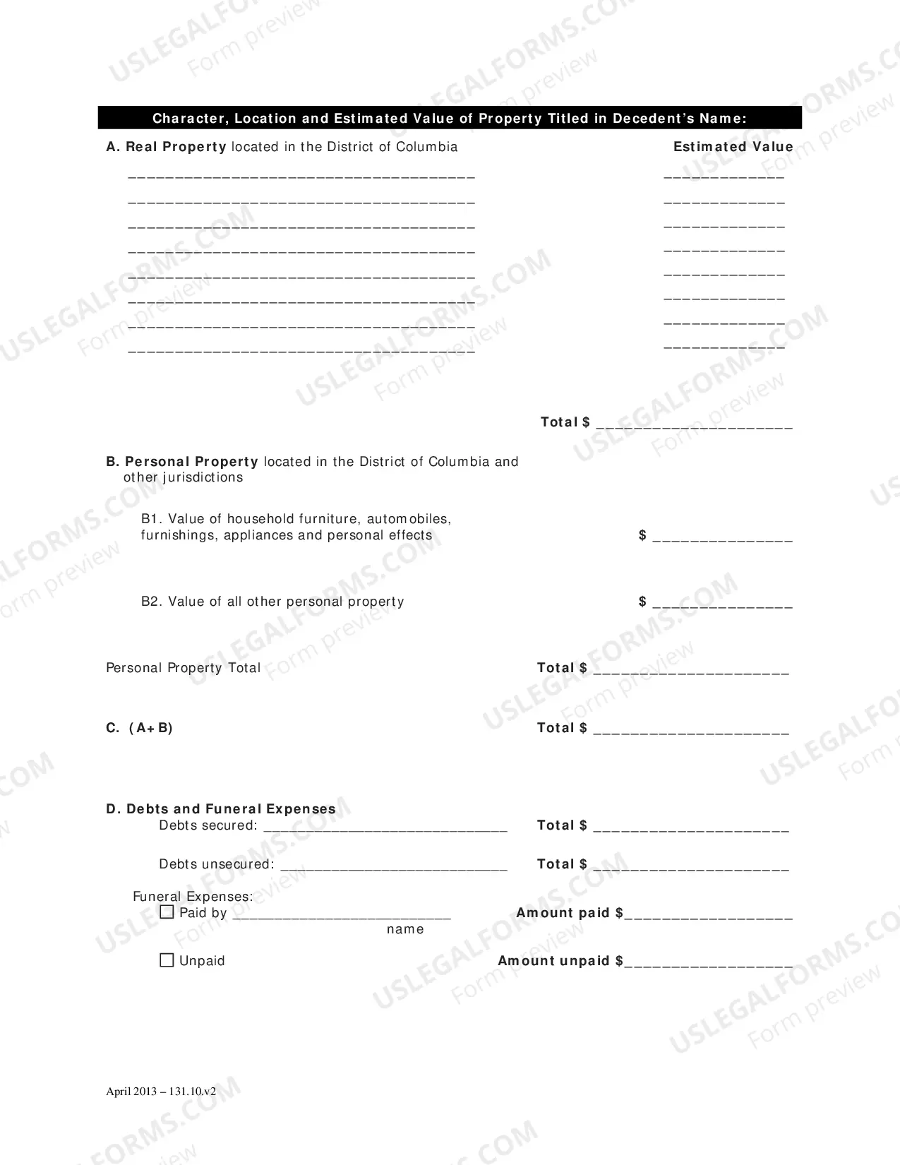 Preview Case Initiation-Abbreviated Probate (Adm)-Petition For Probate