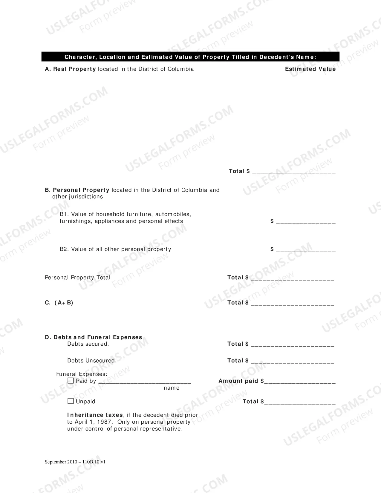 Preview Case Initiation-Standard Probate (Adm)-Petition For Probate