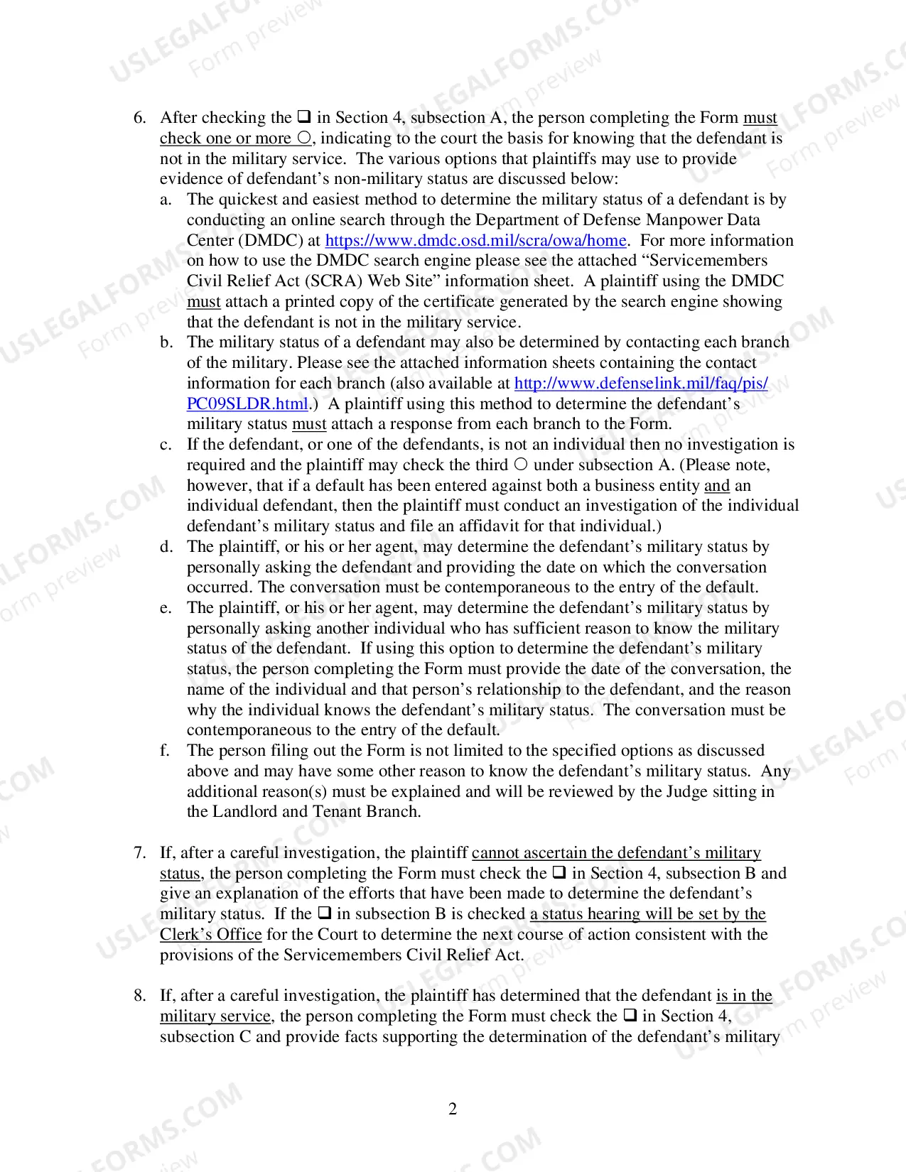Preview Form Ca 114: Instruction Sheet-For Civil Actions