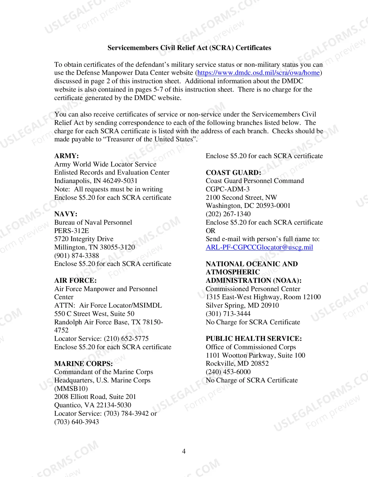 Preview Form Ca 114: Instruction Sheet-For Civil Actions