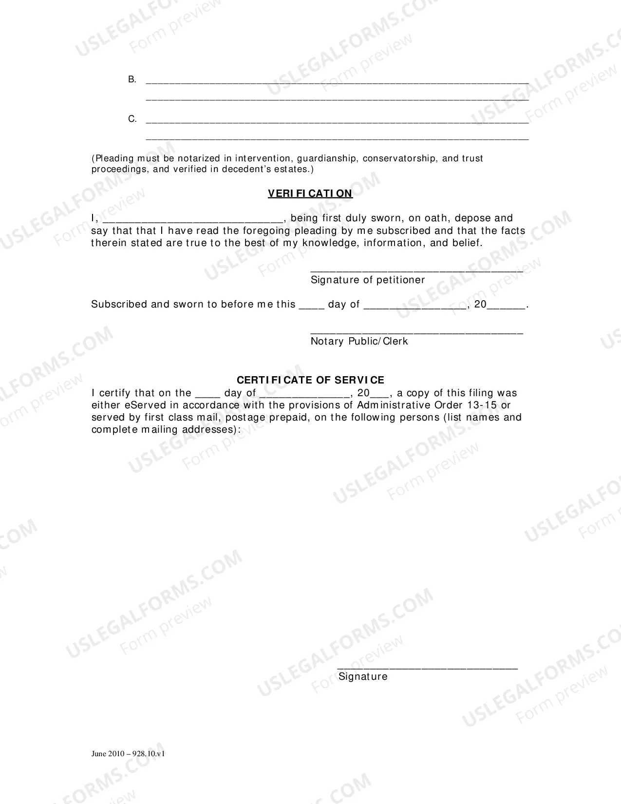 Preview General Forms (Con)-Petition For Referral To Auditor-Master and Order