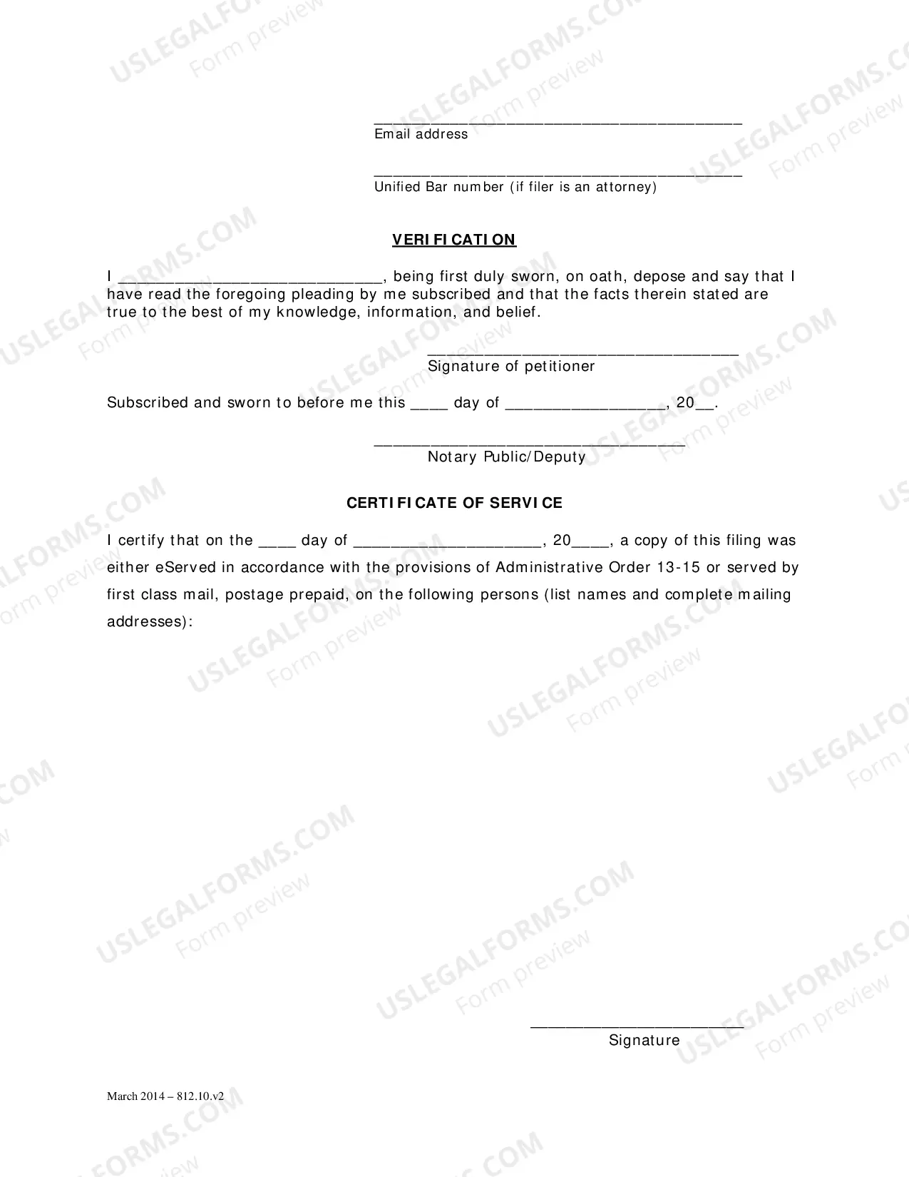 Preview General Forms (Gdn)-Petition To Deposit Funds Into The Estate Deposit Account and Order