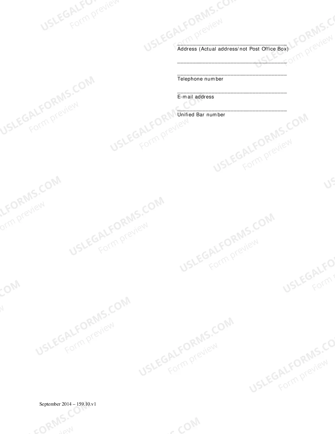 Preview General Forms (Lit) - Notice of Limited of Appearance