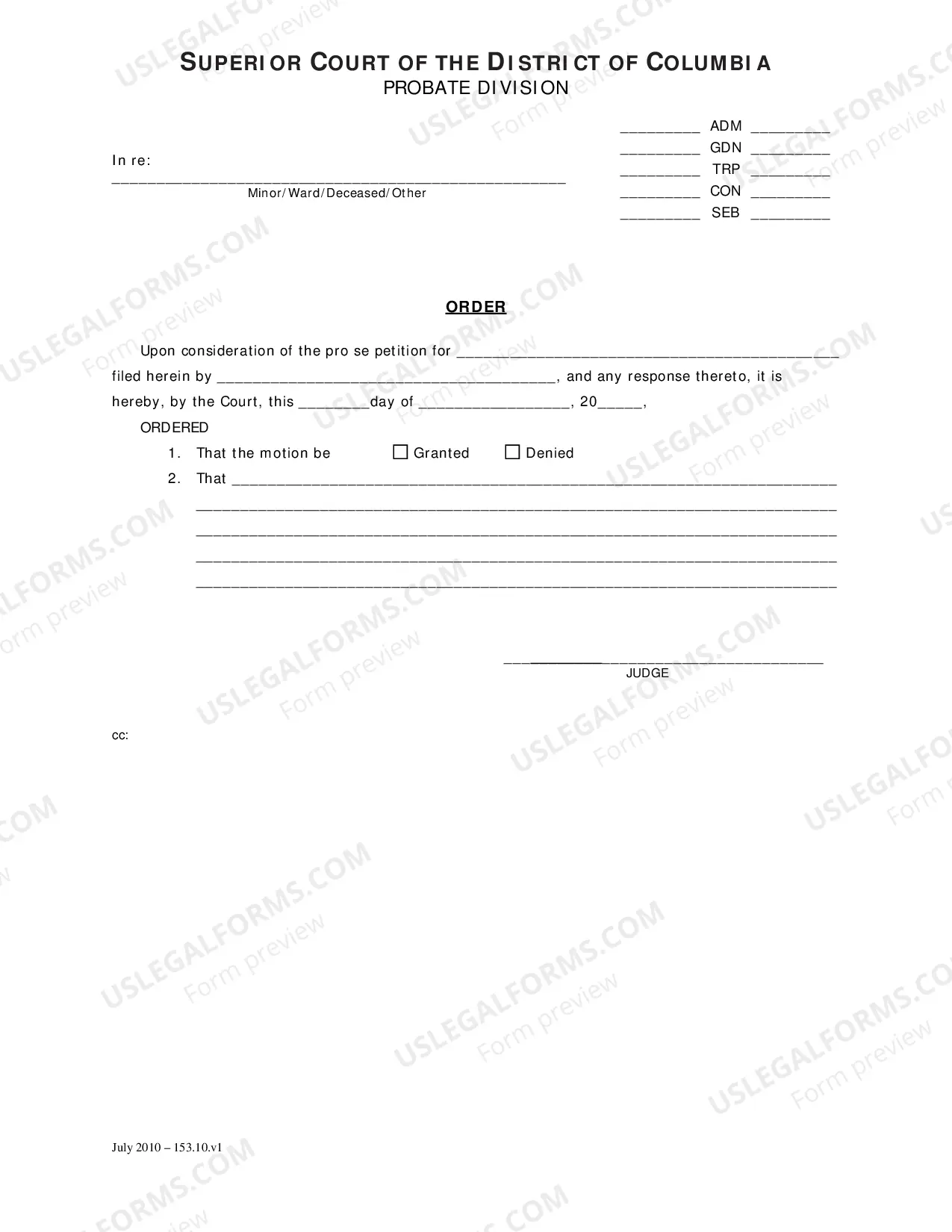 Preview General Forms (Seb)-Pro Se Petition (Legal)