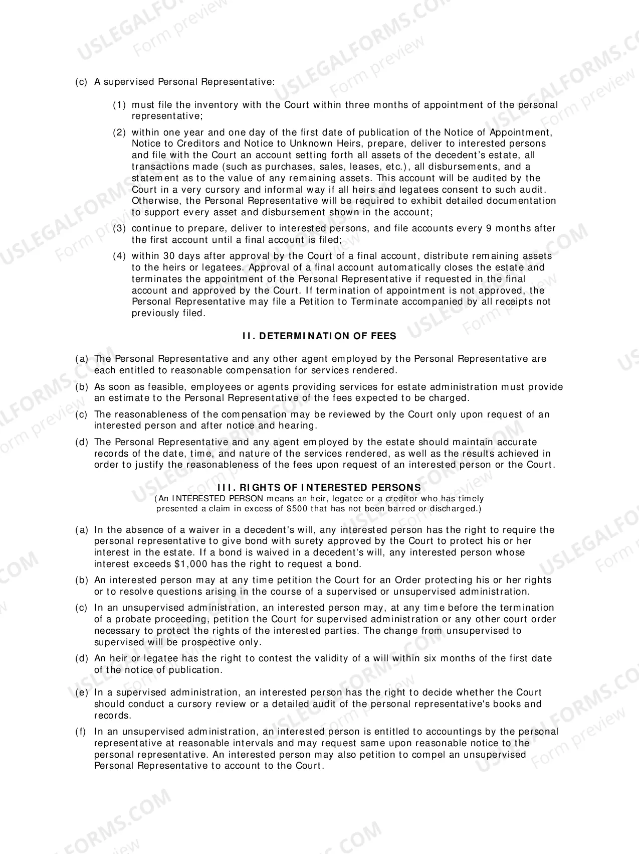 Preview General Information Sheet