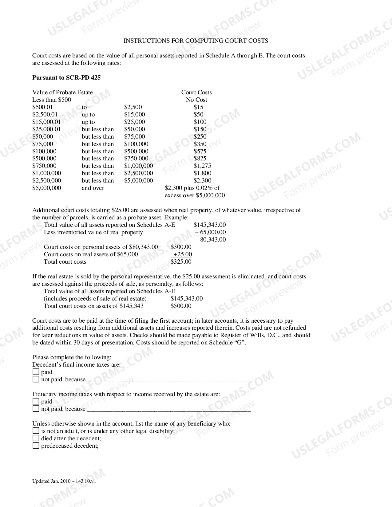 Preview Inventory and Accounting Forms (Adm)-Account and Order