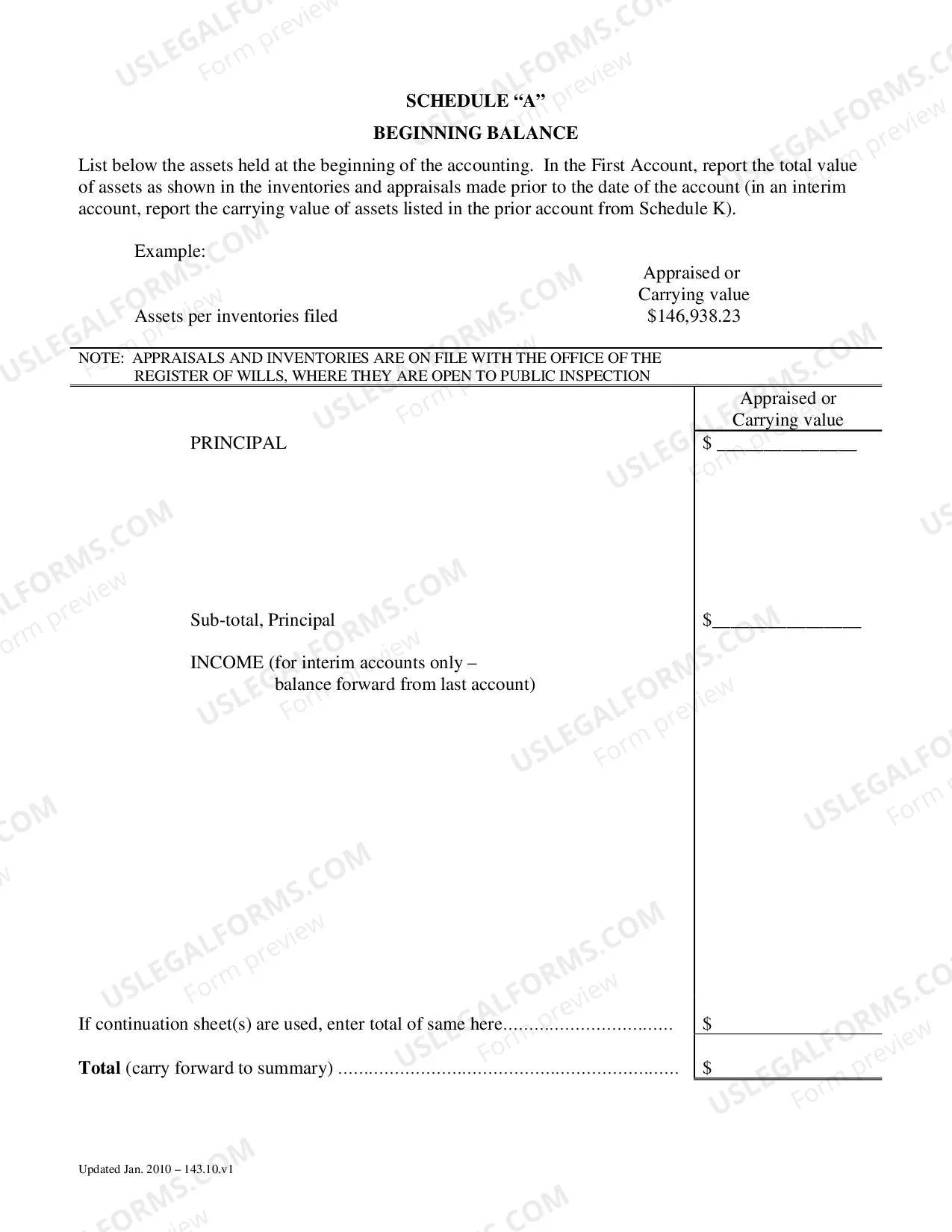 Preview Inventory and Accounting Forms (Adm)-Account and Order