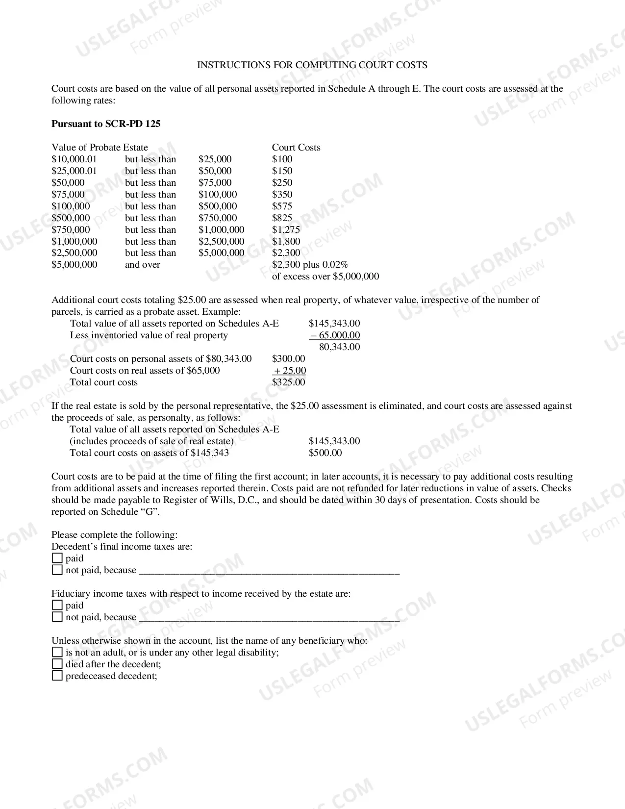 Preview Inventory and Accounting Forms (Adm)-Account and Order