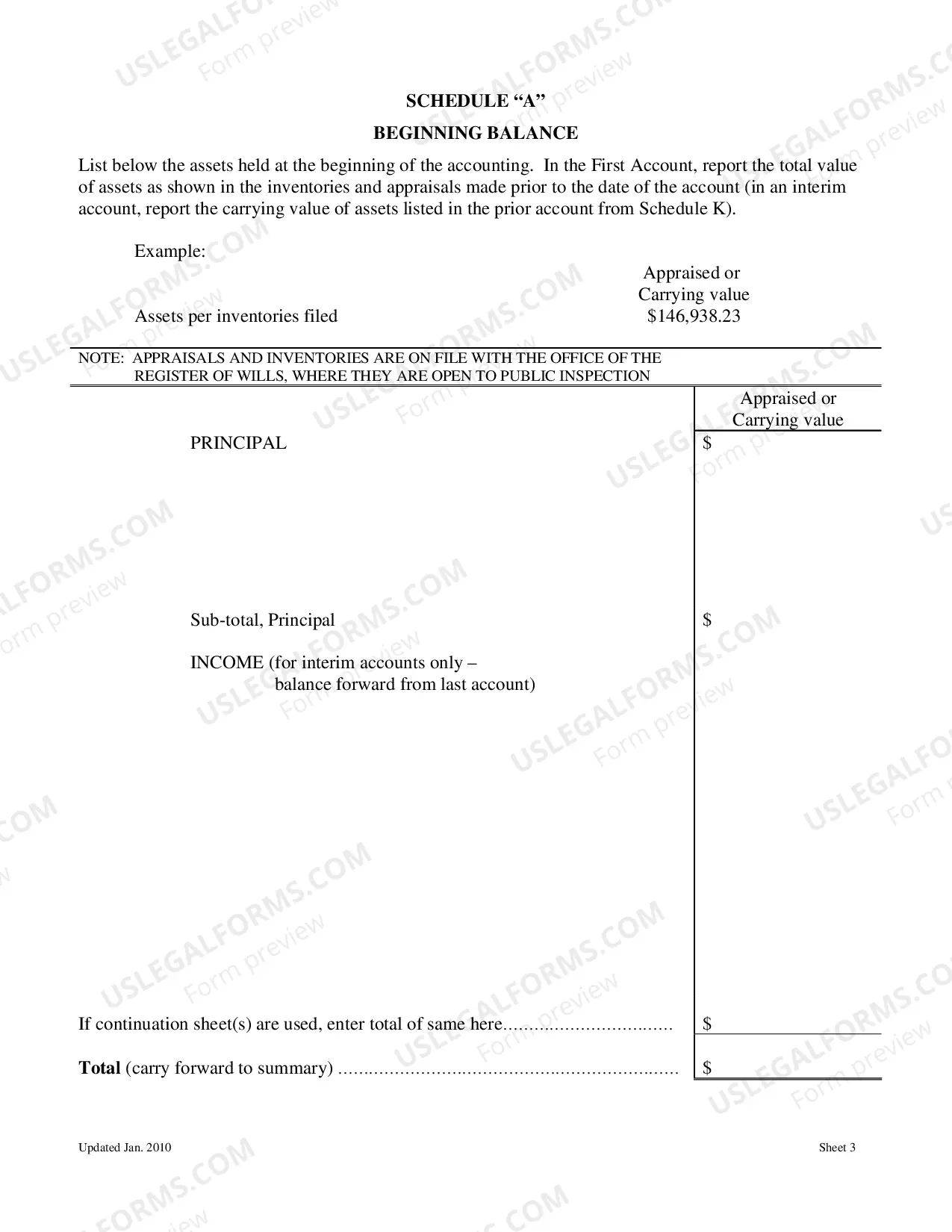 Preview Inventory and Accounting Forms (Adm)-Account and Order