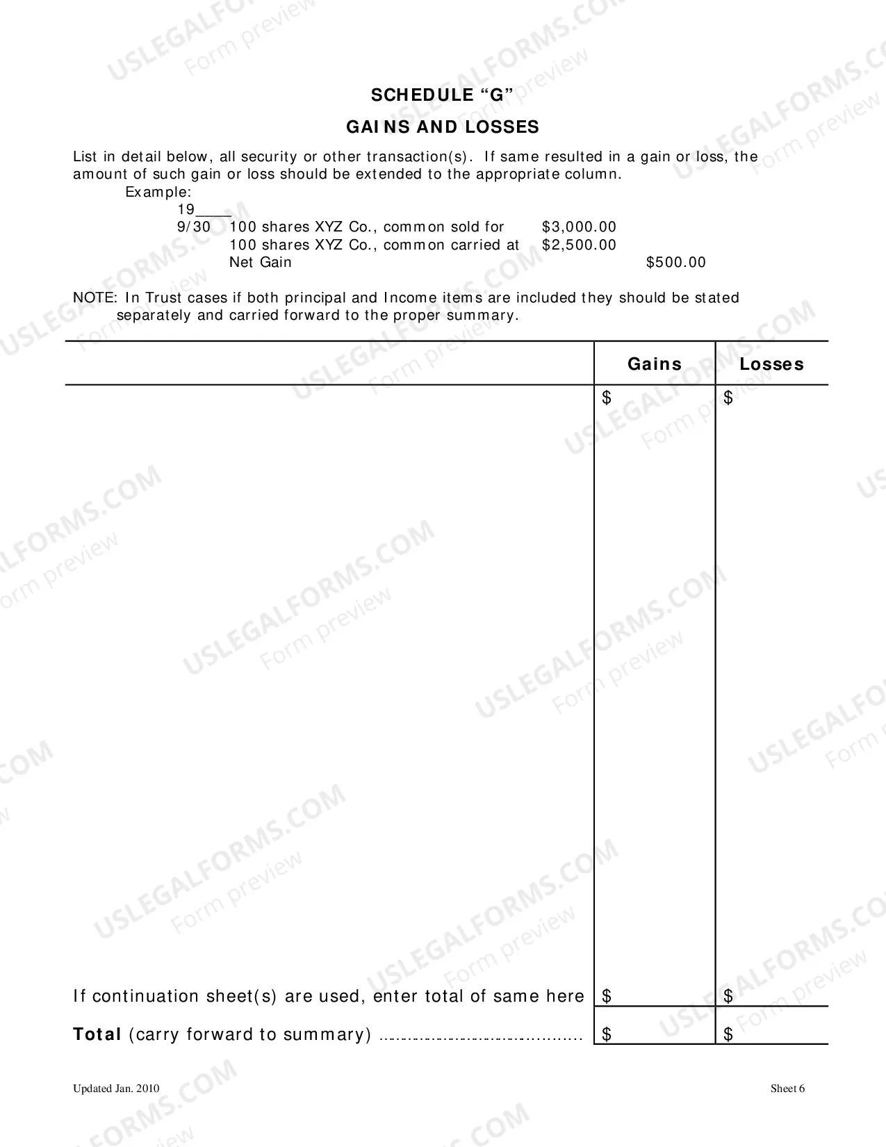 Preview Statement of Account (and All Attached Sheets) and Order and Order - For Decedents Dying On and After January 1, 1981
