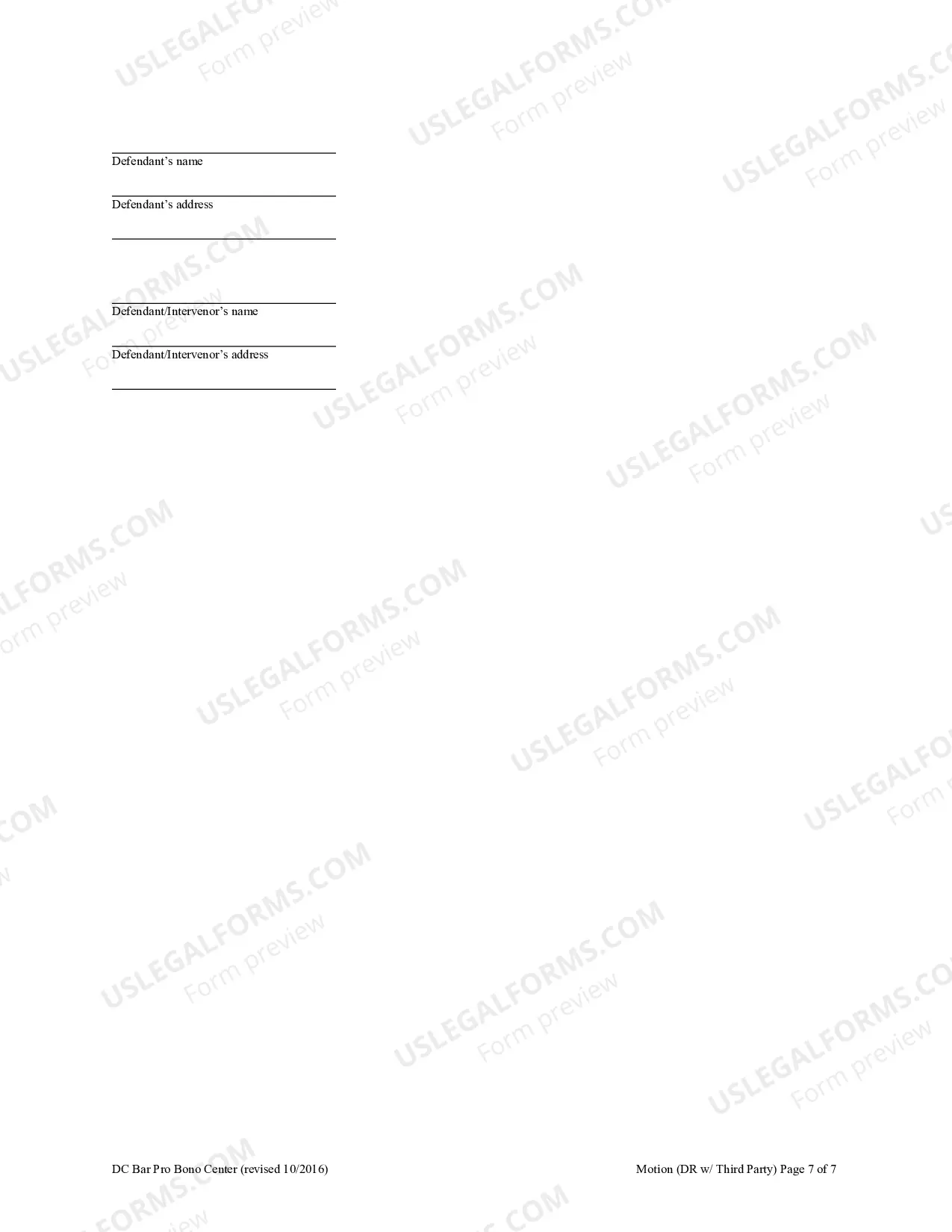 Preview Motion For Use In A Domestic Relations Case With Third Party