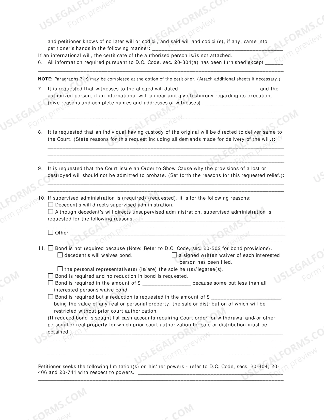 Preview Petition For Probate - For Decedents Dying On Or After July 1, 1995 To The Present